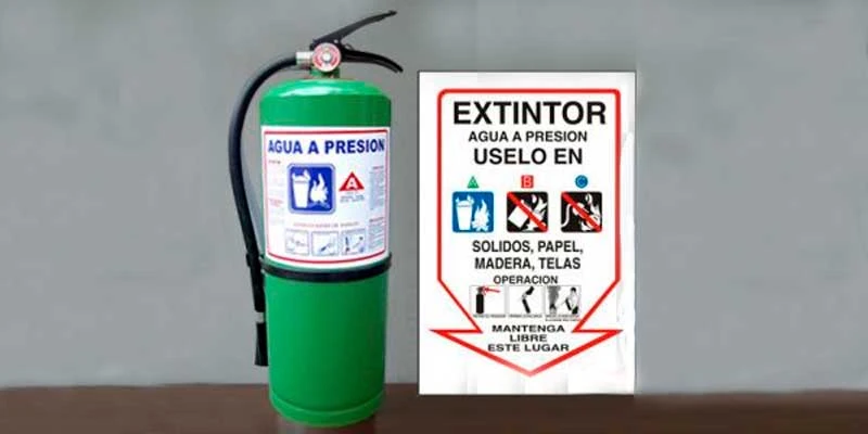 extintor de agua 