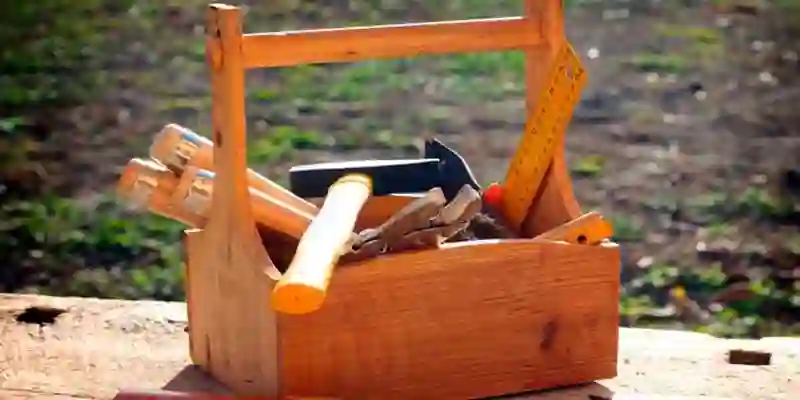 caja de madera de carpintero