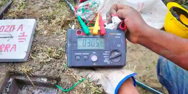 calculando electricidad de un pozo a tierra