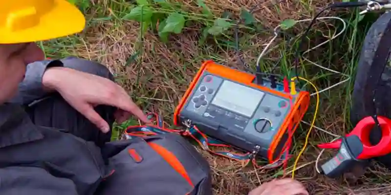 equipo para medir un pozo a tierra