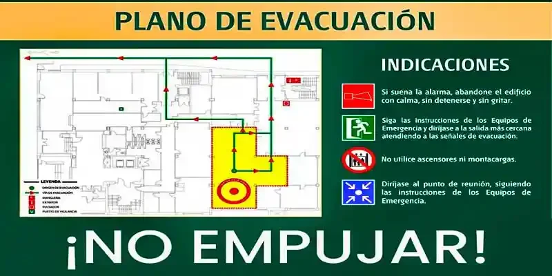 rutas de evacuacion