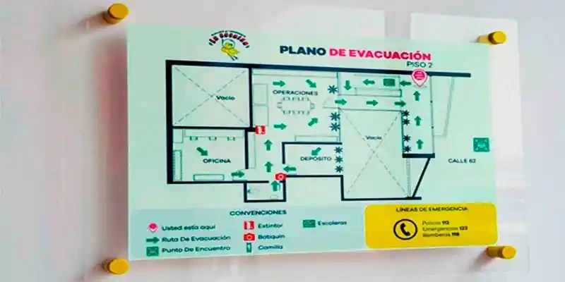 plano de evacuacion