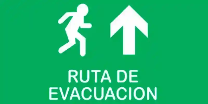 ruta de evacuacion