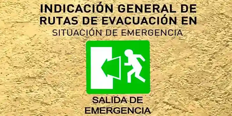 rutas de evacuacion