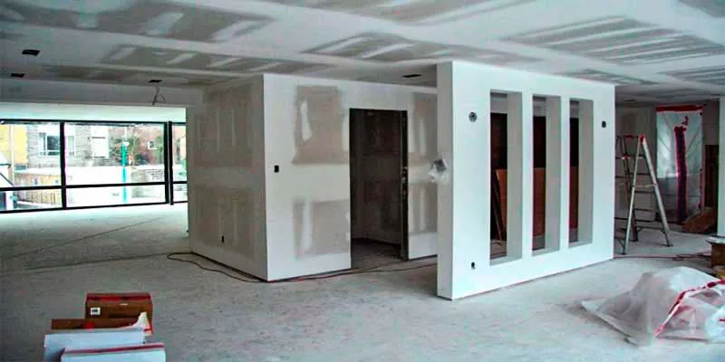 como hacer una habitacion con drywall