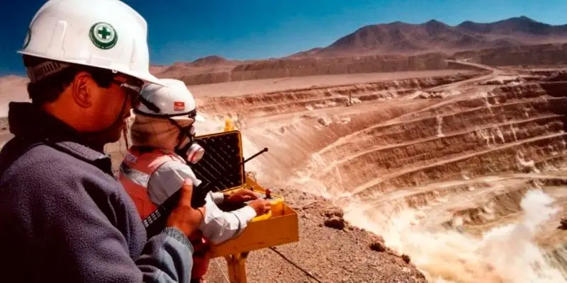 Producción minera en el sur del Perú