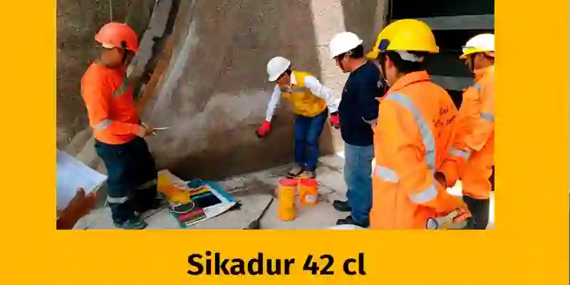 Ingenieros usando Sikadur 42 CL