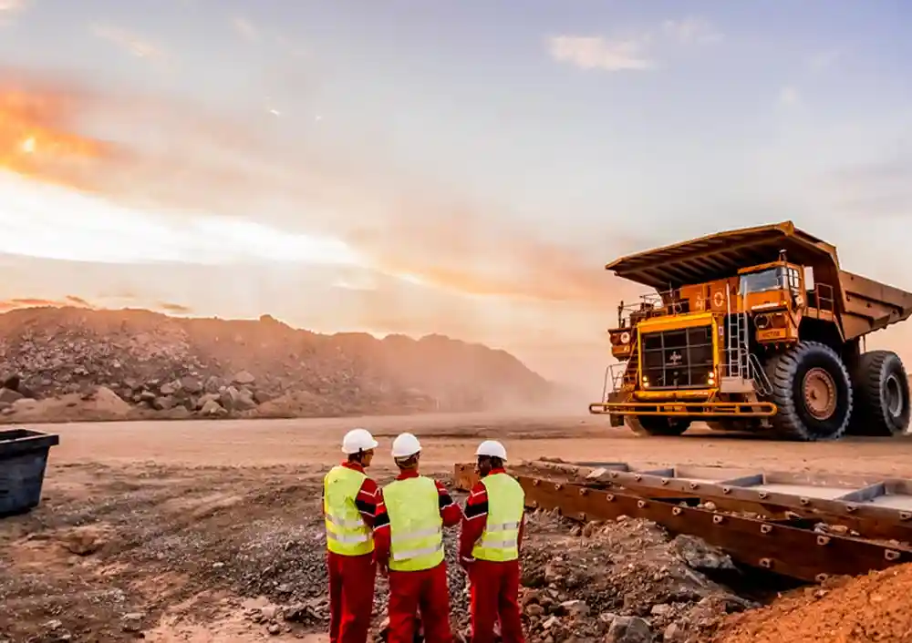 Extracción minera en el sur del Perú