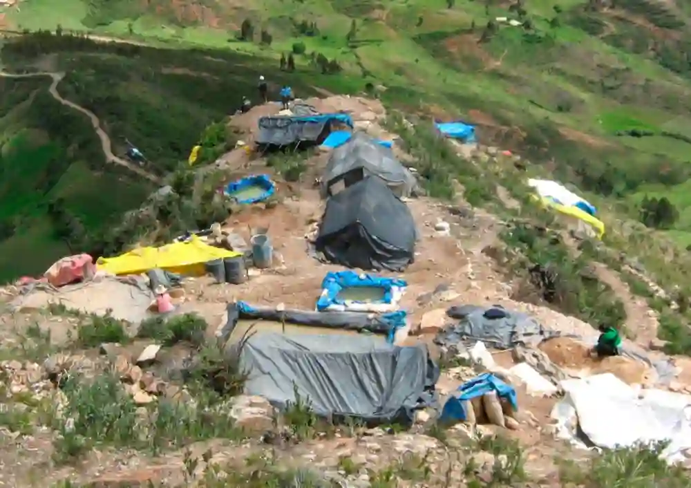 campamento minero en mina de trujillo