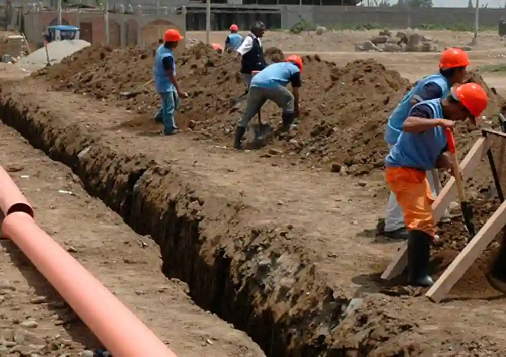 obreros trabajando