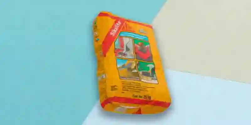 sika en bolsa color amarillo de 25 kilos