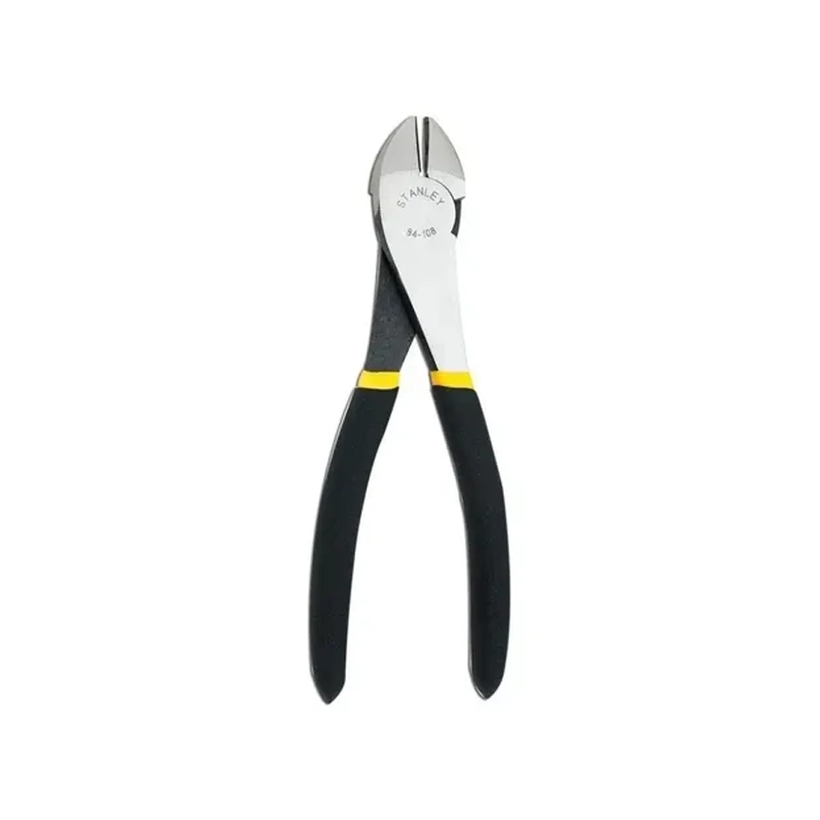 alicate corte diagonal con mango negro de 7" 84-108