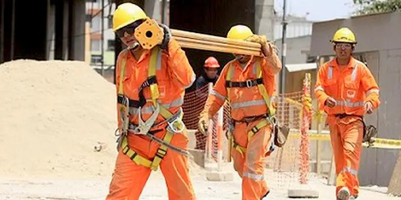 Equipo de proteccion de albañil