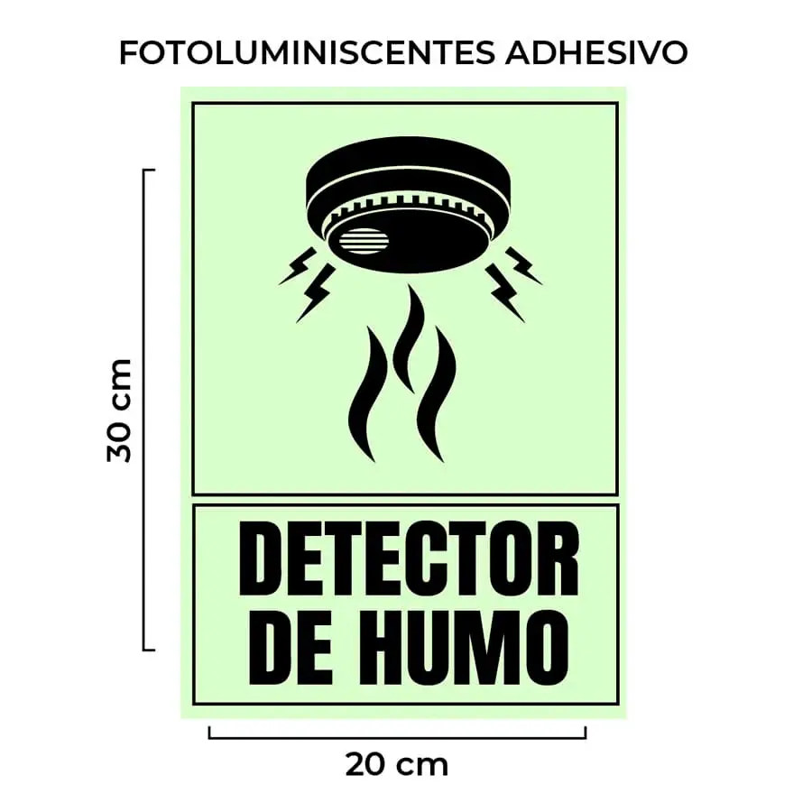 señal detector de humo