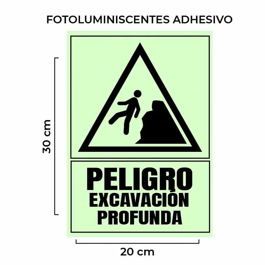 señal excavación