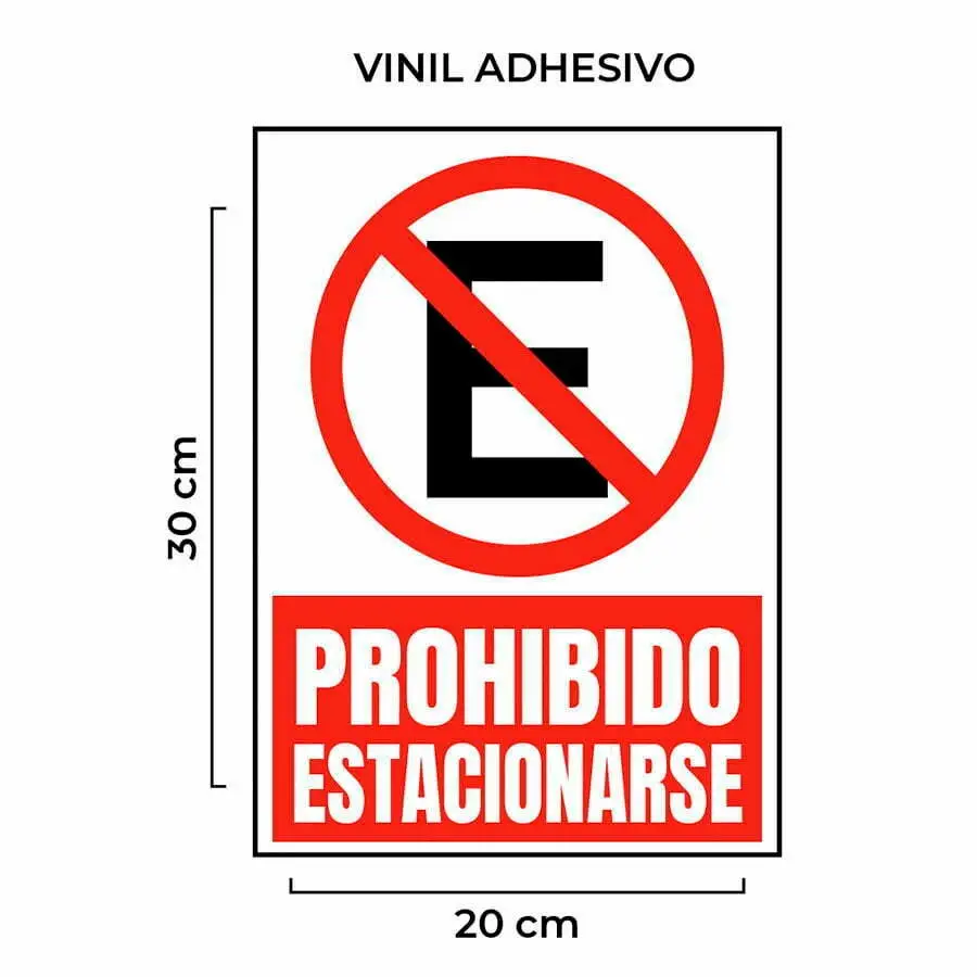 señal prohibido estacionarse