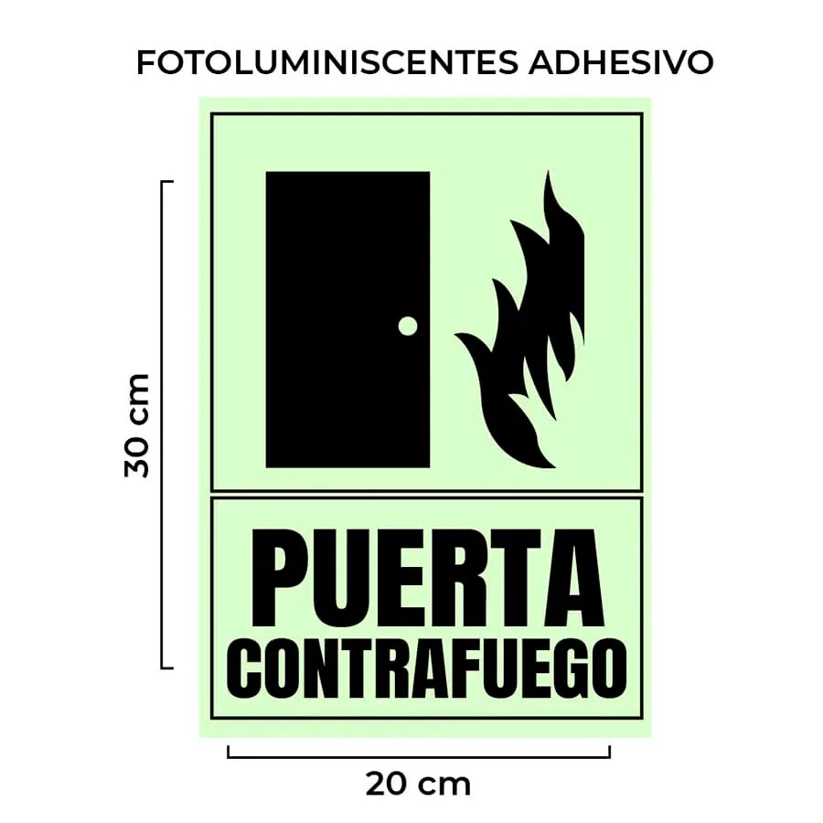 señal puerta contrafuego