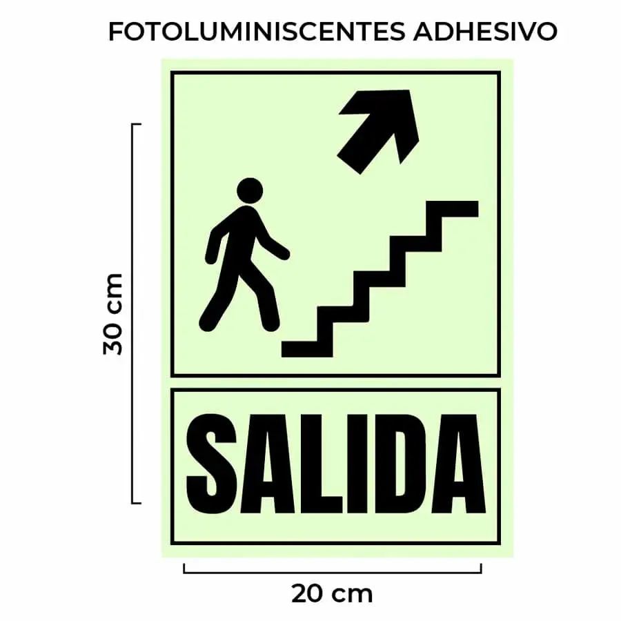 señal salida arriba derecha