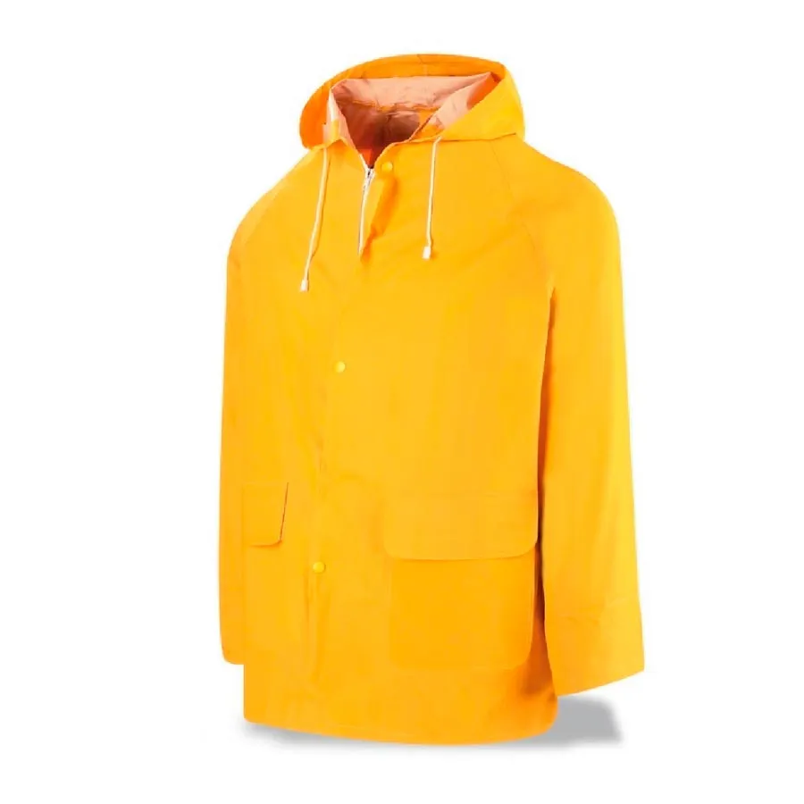 Abrigo Pvc liviano capucha amarillo