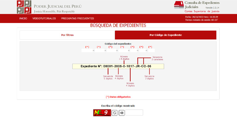 Búsqueda de Expedientes Casa Lima Búsqueda de Expedientes Casa Lima