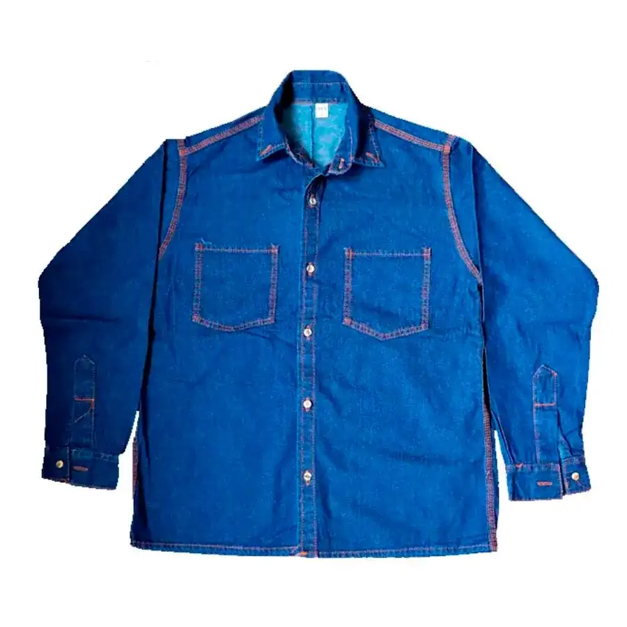 Camisa jean lavado hombre