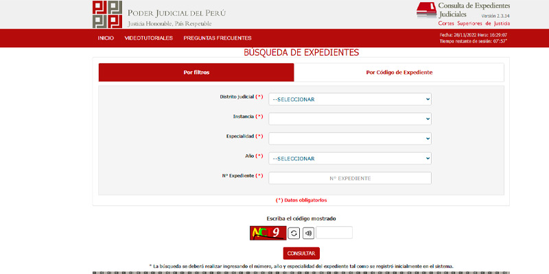 Consulta de Expedientes Inversiones Casa Lima Consulta de Expedientes Inversiones Casa Lima