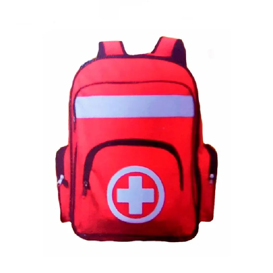 mochila de emergencia roja