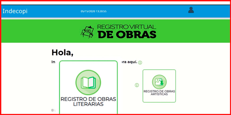 Página Registro Virtual Obras Indecopi Casa Lima Página Registro Virtual Obras Indecopi Casa Lima