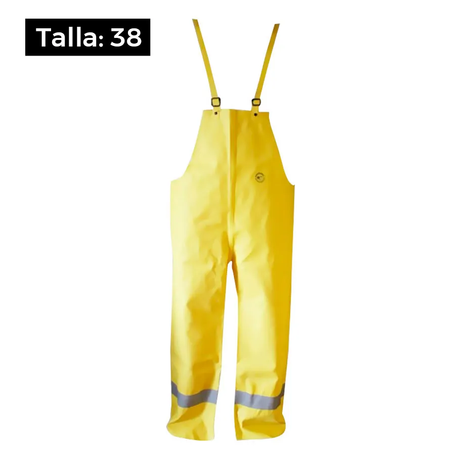 Pantalón enjebado amarillo talla 38