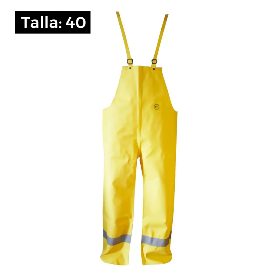 Pantalón enjebado amarillo talla 40