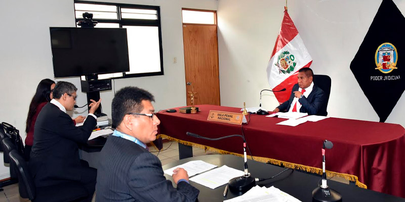 Personas en una Audiencia Judicial Casa Lima Personas en una Audiencia Judicial Casa Lima