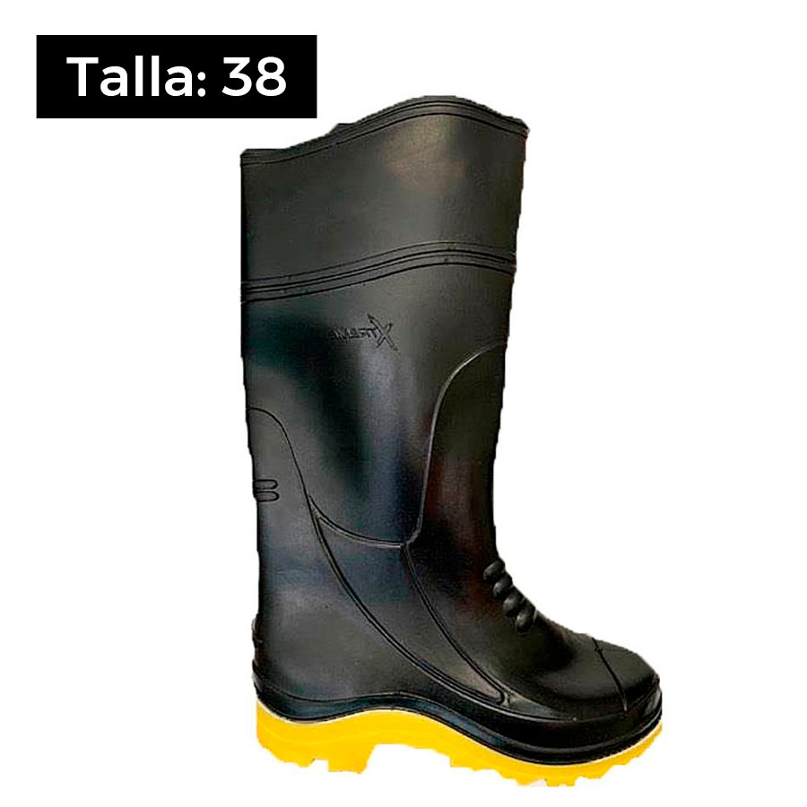 Bota Xtreme De Pvc Negro S Punta T Grupo Casa Lima