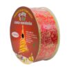 Caja de Cintas Navideñas 6.3 cm x 50 Rojo 