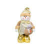 Muñeco de Nieve Patilarga Navideño Dorado 