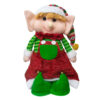 Muñeco Patilargo Navideño Duende Mujer con Cascabel 