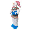 Muñeco Patilargo Navideño Escoces Falda Nieve  - Imagen 2