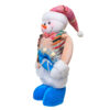 Muñeco Patilargo Navideño Turquesa Nieve  - Imagen 3