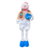 Muñeco Patilargo Navideño Turquesa Nieve  - Imagen 2