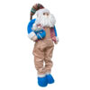 Muñeco Patilargo Navideño Turquesa Papá Noel  - Imagen 2