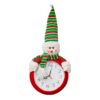 Reloj Navideño Clásico Rojo Nieve 