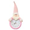 Reloj Navideño Rosado Santa 