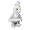 Muñeco de Nieve Patilarga Navideño Plateado 65cm 