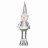 Muñeco de Nieve Patilarga Navideño Plateado 65cm  - Imagen 2