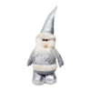 Muñeco Santa Patilarga Navideño Plateado 65cm 