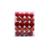 Bolas Navideñas Modelo Variado Set 20 Unid Rojo  - Imagen 2
