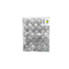 Bolas Navideñas Modelo Variado Set 20 Unid Plateado 