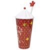 Vaso Con Sorbete Navideño Rojo  - Imagen 2