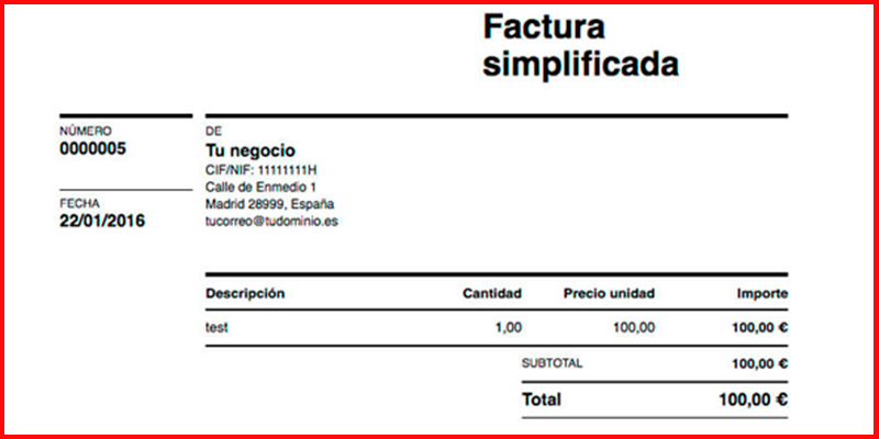 Factura Simplificada Casa Lima Factura Simplificada Casa Lima