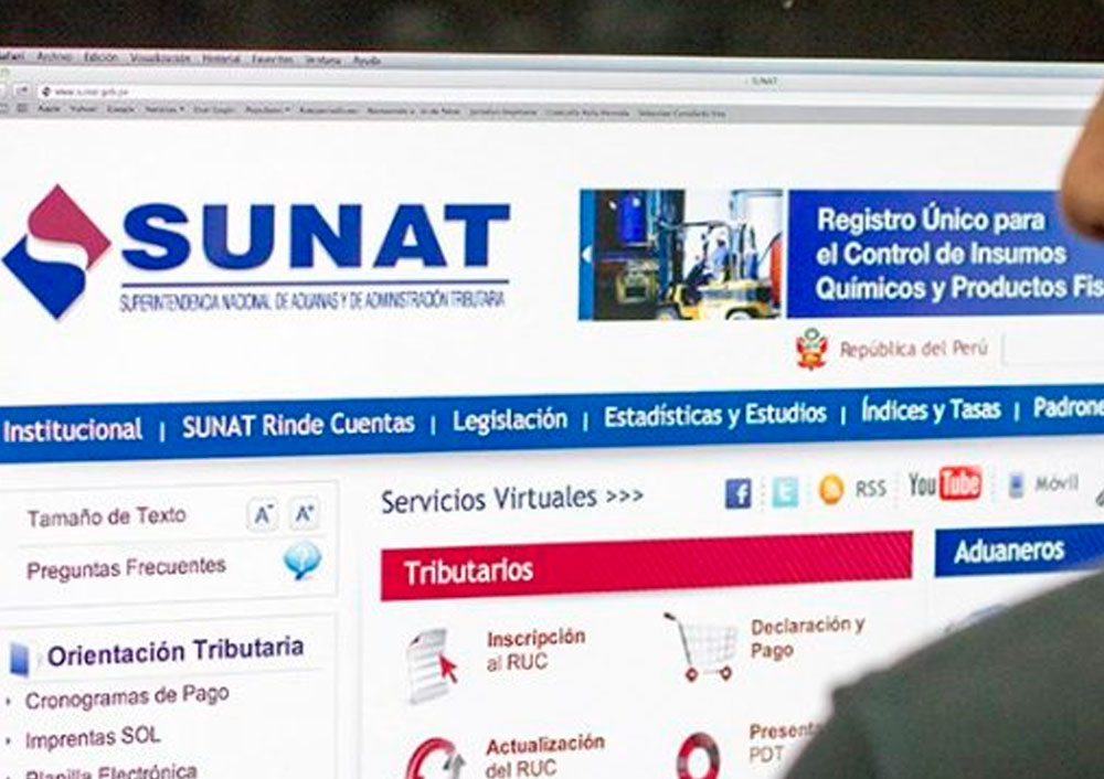 Servicios que Ofrece Sunat Página Portada Casa Lima