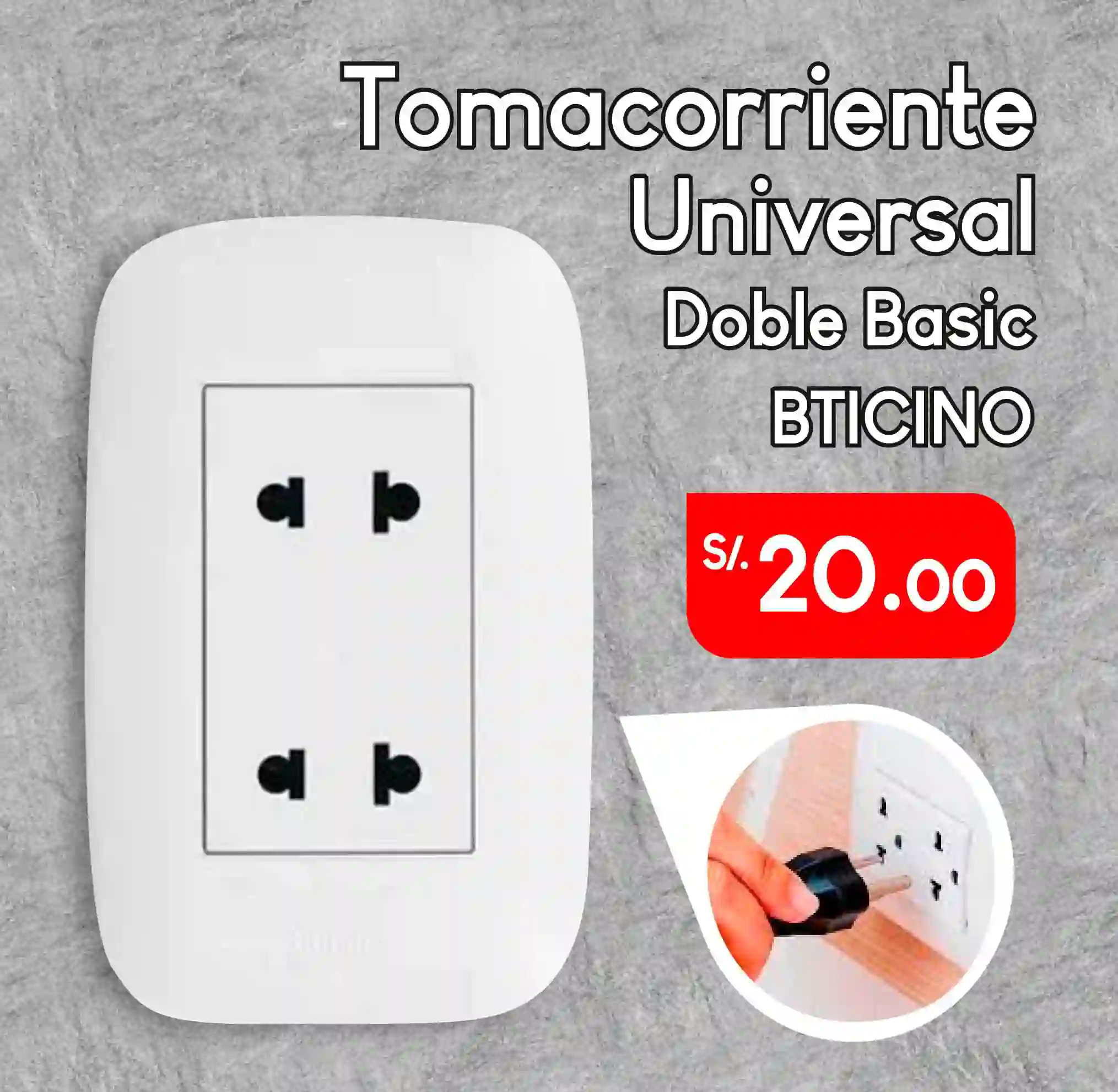 tomacorriente doble universal